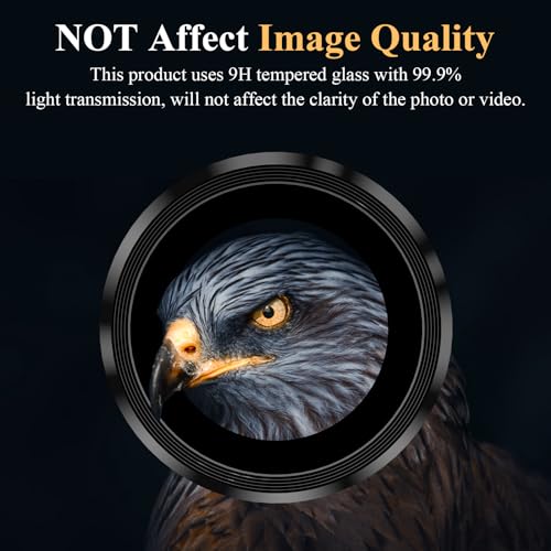 YWXTW Camera Lens Protector for Samsung Galaxy S24 Plus Accessories, 9H Tempered Glass Metal Individual Ring Camera Cover Screen Protector for S24 Plus, Case Friendly, Anti Scratch (Onyx Black) - Image 5