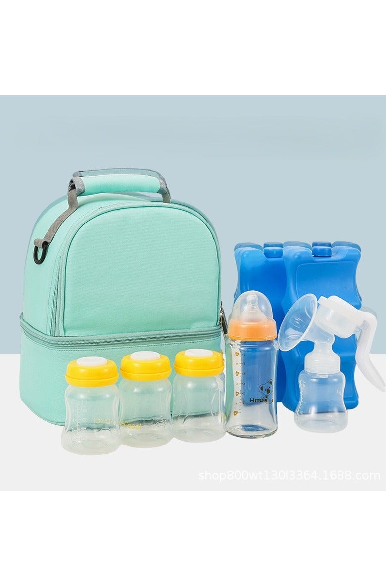 Breastmilk Cooler Bag ,lunch bag, Double Layer Breast Milk Baby Bottle Cooler Bag, for Travel, Nursing Mom Daycare, Work, Picnic - Image 5