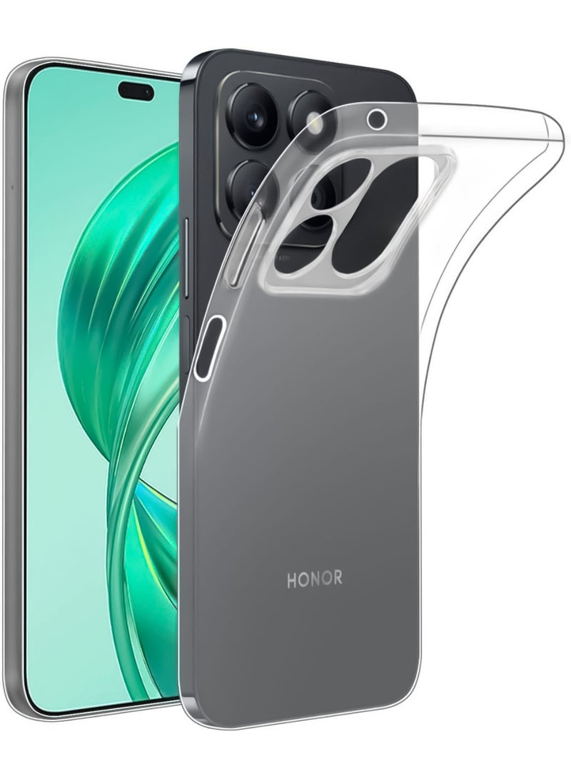 Case Compatible with Honor X7C,Cover Silicone Transparent TPU Gorilla Anti-shock Protector Camera  - Clear - Image 1