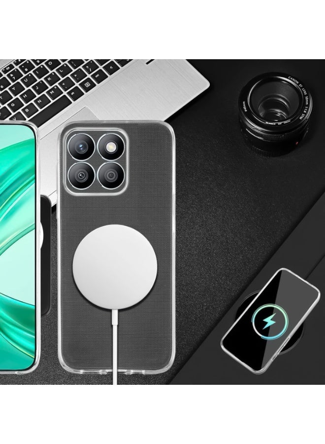 Case Compatible with Honor X7C,Cover Silicone Transparent TPU Gorilla Anti-shock Protector Camera  - Clear - Image 2