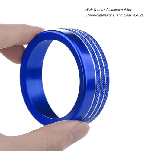 ANFOKAS 6pcs Compatible with Ford Maverick 2024 2023 2022 Accessories (Not Fit 2025) Car Interior Center Consoles Cover Gear Shift Knob AC Volume Headlight Knob Rings -Blue - Image 4