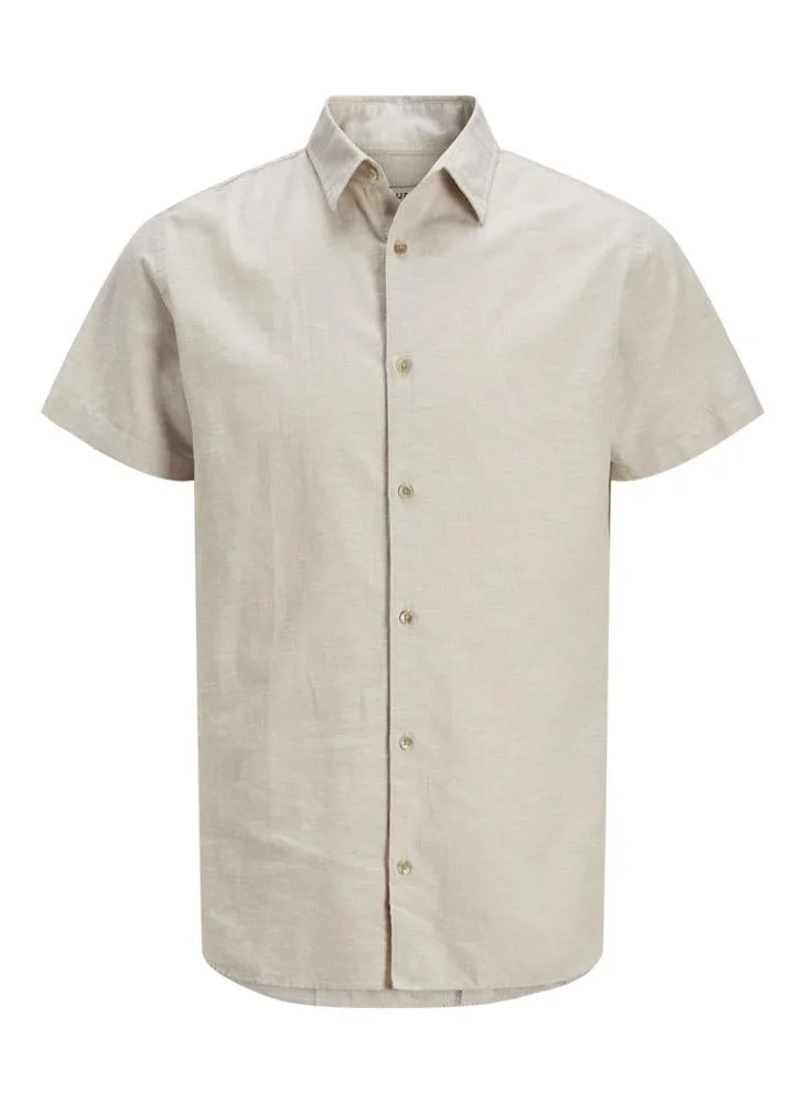 JJ Rebel solid Regular Fit Half Sleeve Shirt