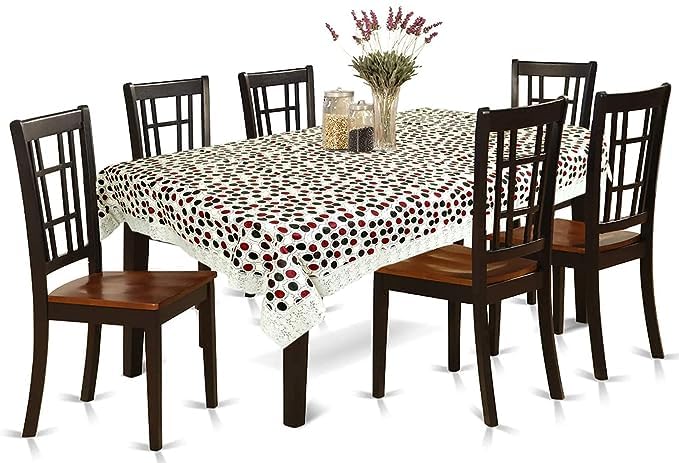 PRIMAH Tablecloth100 Waterproof Heavy Duty Oil Spill Proof Stain Resistant Plastic Table Cover 10 Seater60x108  - Image 1