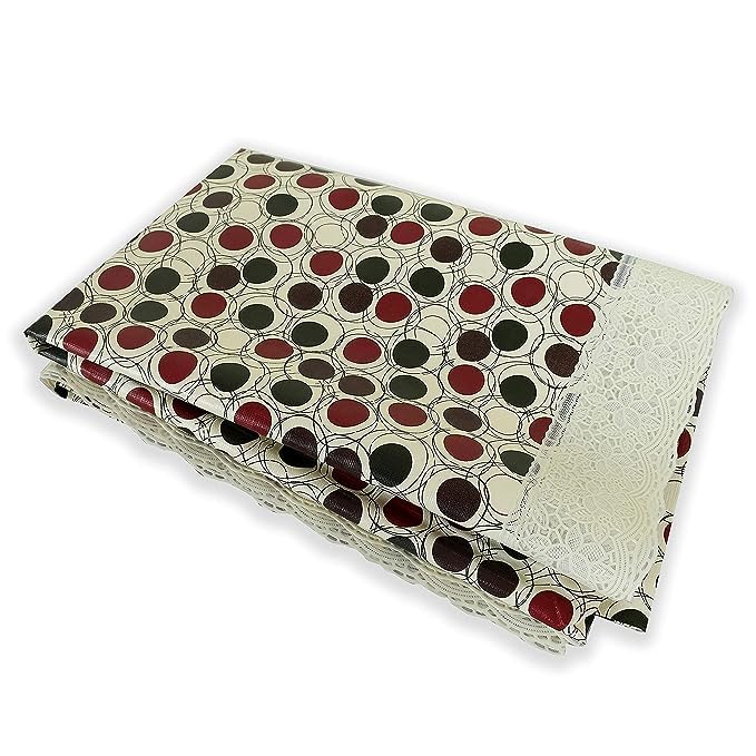 PRIMAH Tablecloth100 Waterproof Heavy Duty Oil Spill Proof Stain Resistant Plastic Table Cover 10 Seater60x108  - Image 4