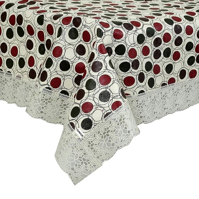 PRIMAH Tablecloth100 Waterproof Heavy Duty Oil Spill Proof Stain Resistant Plastic Table Cover 10 Seater60x108  - Image 2