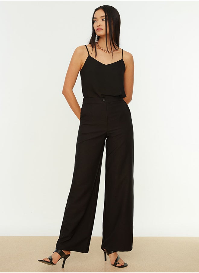 Black Wide Leg Woven Trousers TWOAW21PL0332 - pzsku/Z9B1F12762F187D2036DAZ/45/_/1730940768/a8710cb0-543d-4d87-8b3d-7e0d89155c1e