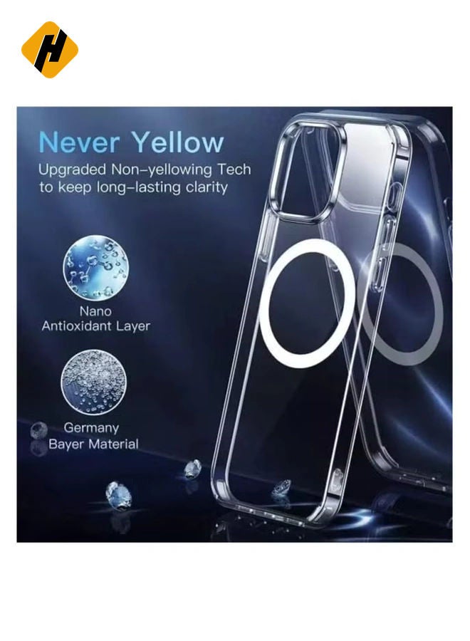 HuHa Iphone 14 Pro Case with Magnetic Ring Compatible with Mag-Safe Accessories, Slim Fit, Anti-Yellowing Shockproof Protective Case for Iphone 14 pro  - Image 3