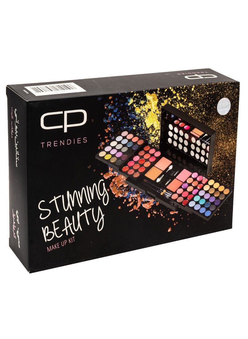 سي بي ترينديز مجموعة مكياج ستانين بيوتي من 92 قطعة، حزمة هدايا مكياج متكاملة بألوان رائعة للنساء| مجموعة مكياج الكل في واحد - Image 2