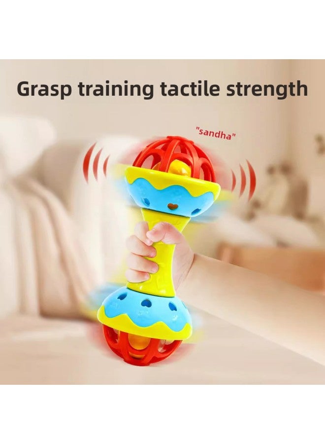 Hammer Baby Red Newborn Rattle Bite Grasping Training Toy Baby Chasing Listening And Chasing Black And White Cards-Color:[chasing Suit 0-12 Months] Black And White Red Ball Sand Hammer * 2 Sand Egg * 2 - Image 5