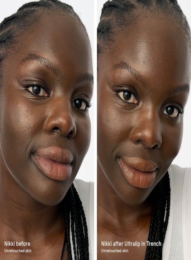 جلوسير أكثر لمعانًا  أحمر شفاه ألتراليب فائق اللمعان مع حمض الهيالورونيك، ترينش - بني كراميل 3 جرام - لون شفاه مرطب ولامع - Image 3