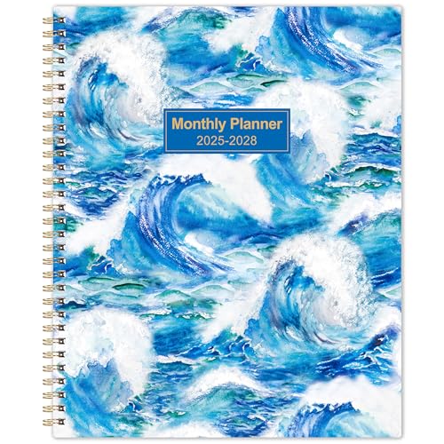 Vindora 2025-2028 Monthly Planner/Calendar - Jul 2025 - Jun 2028, 3 Year Monthly Planner (36 Months) with Tabs ＆ Two-Side Pockets, 9" x 11", Twin-Wire Binding, Celebrity Quotes, Great for Long-Term Planning - Image 1