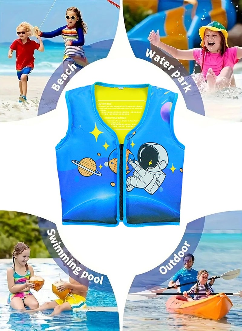 QUTOOB Kids Swim Vest with Adjustable Straps and Superior Buoyancy - Swimming Jacket for Boys and Girls, Toddler Floaties, Life Vest Pool Floaties, Swim Lesson Aid - Ideal for Pool, Beach, Boating, Swimming - Image 2
