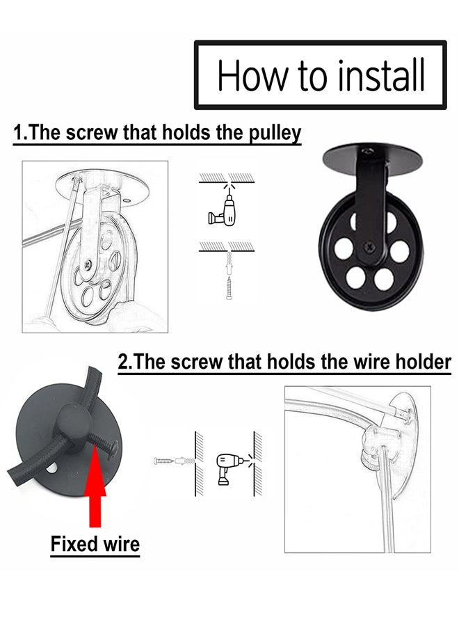 Kiven No Wiring Needed Industrial Pulley Design Plug in Pendant Lamp with Remote Control,3 Color Changing Dimmable Ceiling Light,Red Iron Cone Shape Shade with Wheel for Sloped Vaulted Ceiling