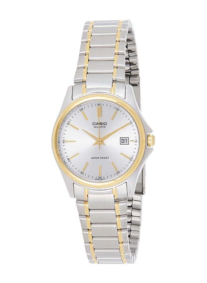 CASIO Men Water Resistant Stainless Steel Analog Watch Set MTP/LTP-1183G-7A - Image 3