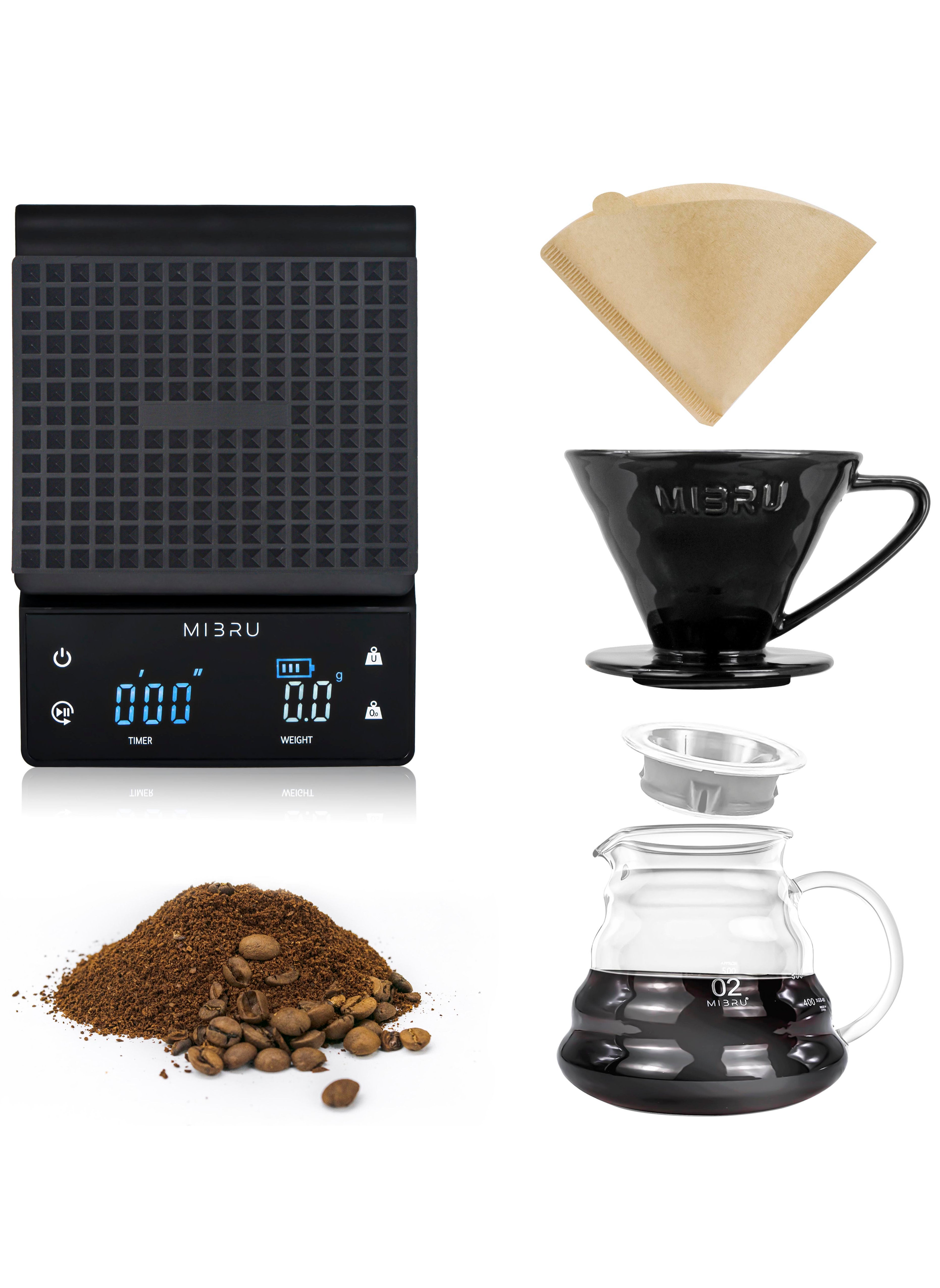 Drip Brew Set Contains Pieces To Drip And Filter Coffee (V60 Drip set 4 pcs) 