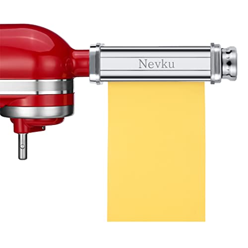 NEVKU Pasta Maker Attachments Set for all KitchenAid Stand Mixer, including Pasta Sheet Roller, Spaghetti Cutter, Fettuccine Cutter by Nevku - Image 5