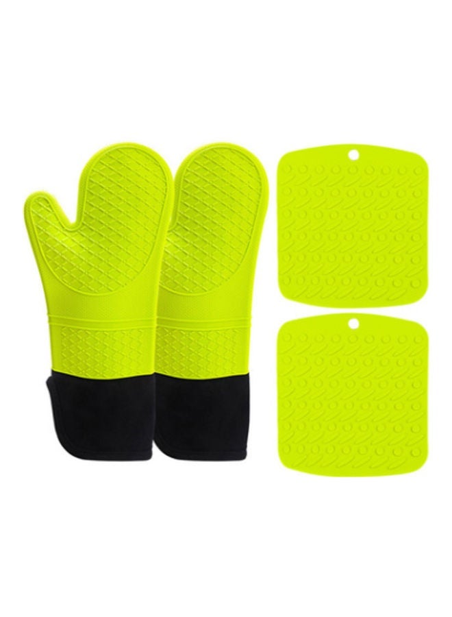 NIBEMINENT Quadrilateral Silicone Hand Package Mat Set Green - Image 1