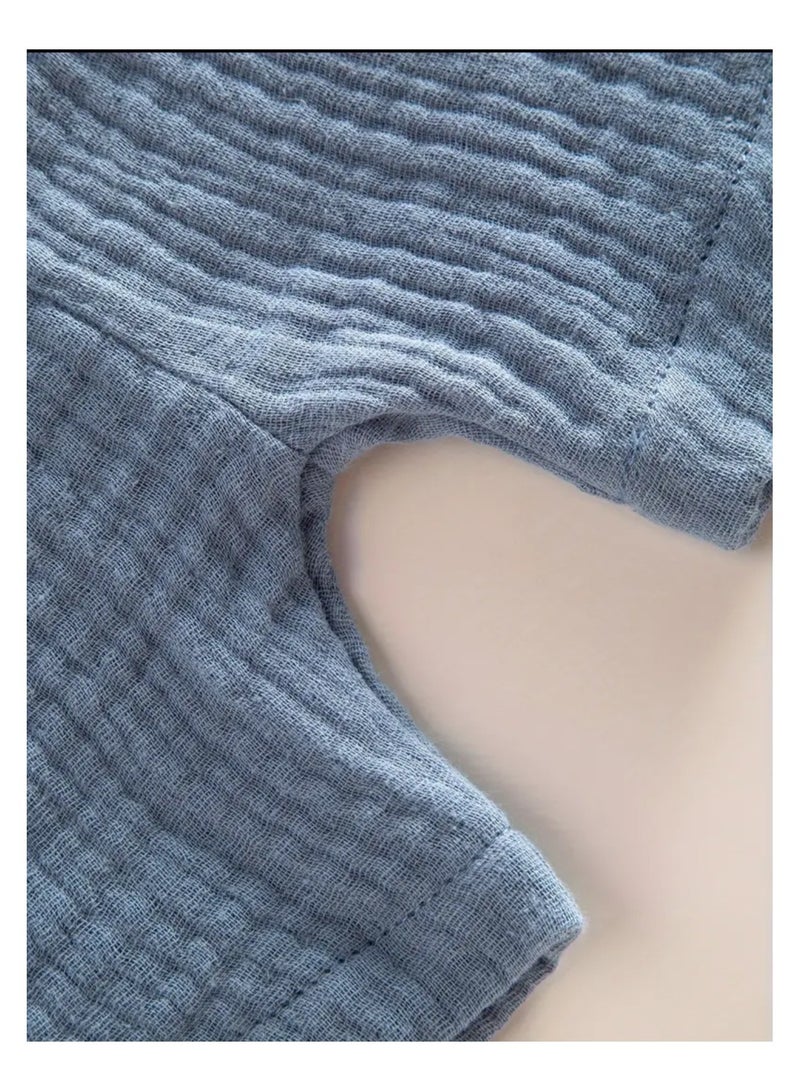 3 Pieces Baby Boys Pure Cotton Muslin Short Toddler Shorts - Image 4