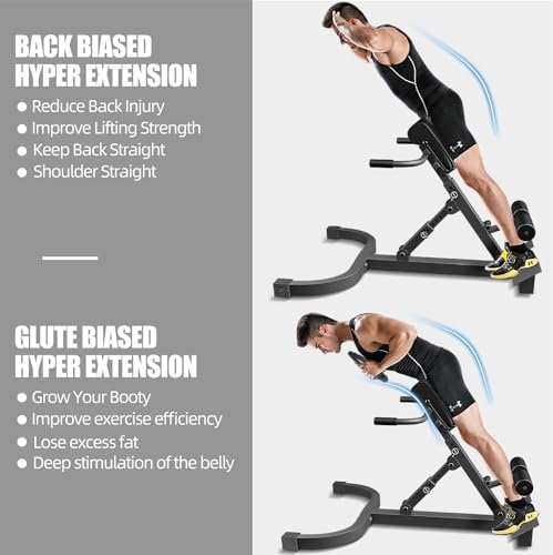 Houbos Hyper Back Extension Roman Chair Multi-Functional Adjustable Ab Sit Up Bench - Image 4