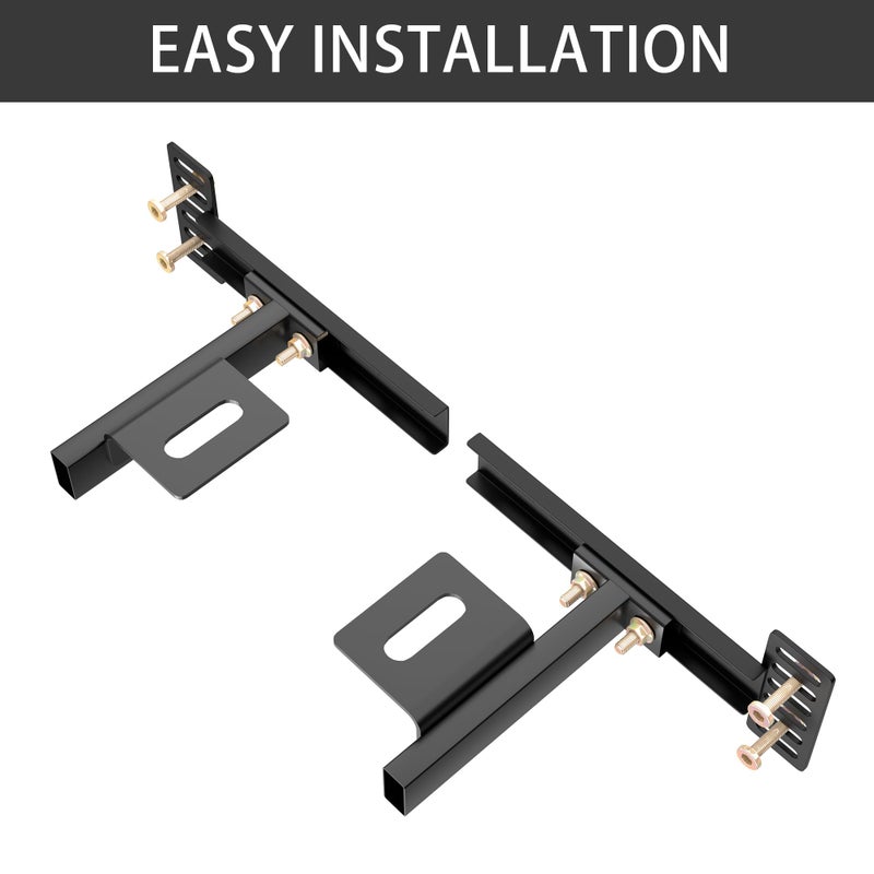 ZUAGCO Headboard Brackets for Metal Bed Frame Adjustable Brackets for Headboard with Footboard Extension Kit Fit Twin Full Queen King 2 Pack Matte Black - Image 5
