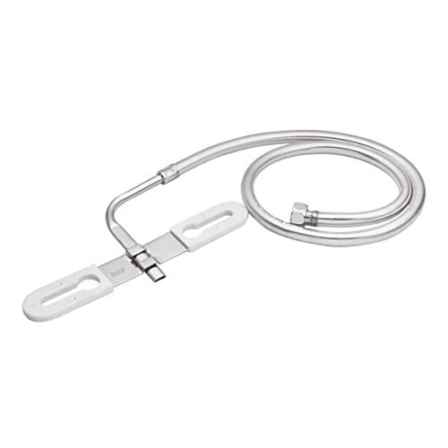 RUHE® Jet Hands-Free Spray | 304 Stainless Steel- Toilet Bidet | Flat Nozzle | Jet Spray with 1 Meter Heavy PVC Hose | Glossy Finish - Image 1