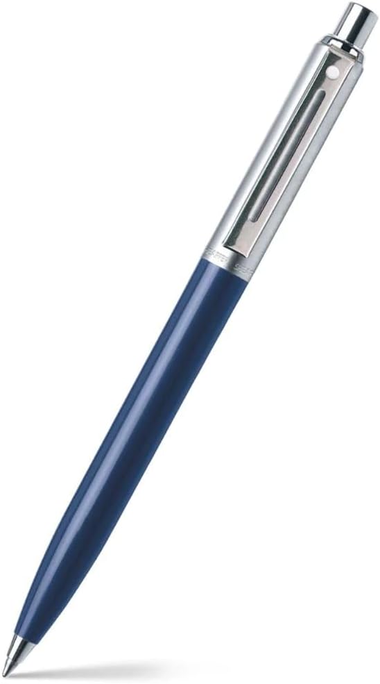 SHEAFFER قلم شيفر كروي 321 سنتينيل أزرق مع حواف كروم قلم فاخر أزرق - Image 1