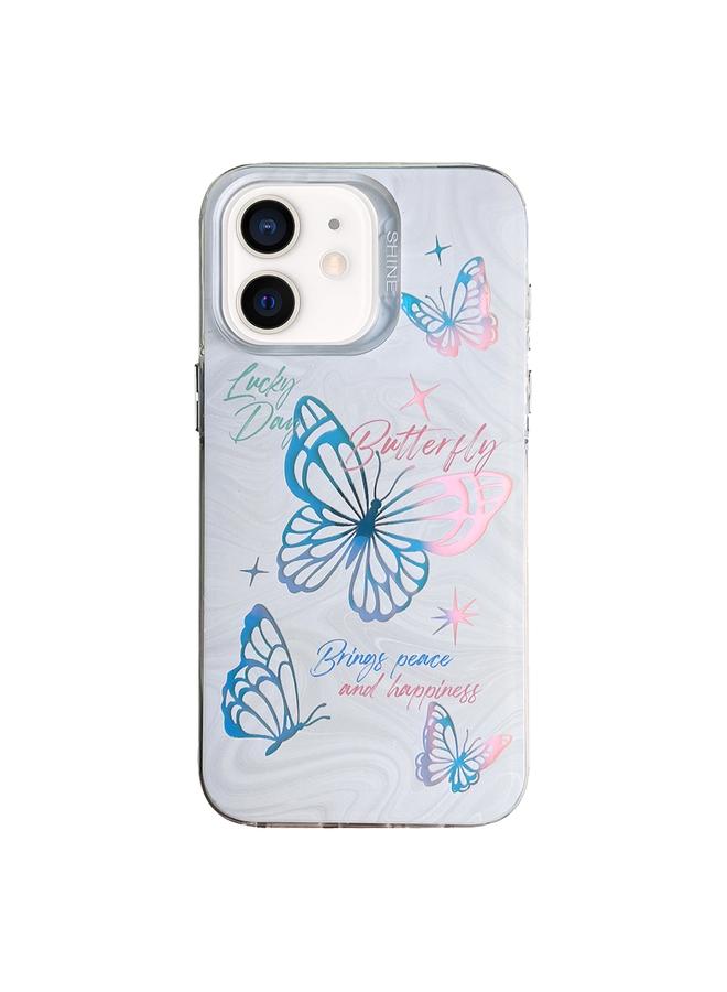 زبون جراب لهاتف iPhone 11 بنمط ملون من مادة TPU + جراب هاتف PC - Image 1