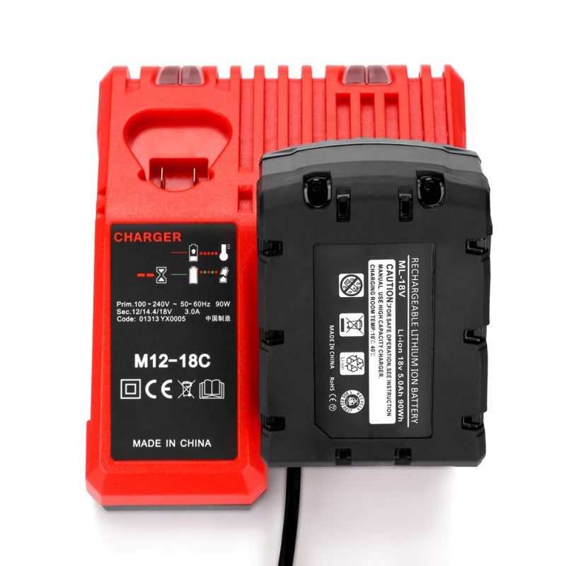 Li-ion Battery Charger: UK Plug High-Molecular Material Anti-Broken - Built-In Protection Board Rapid Charger for Electric Power Tool Batteries - Image 4