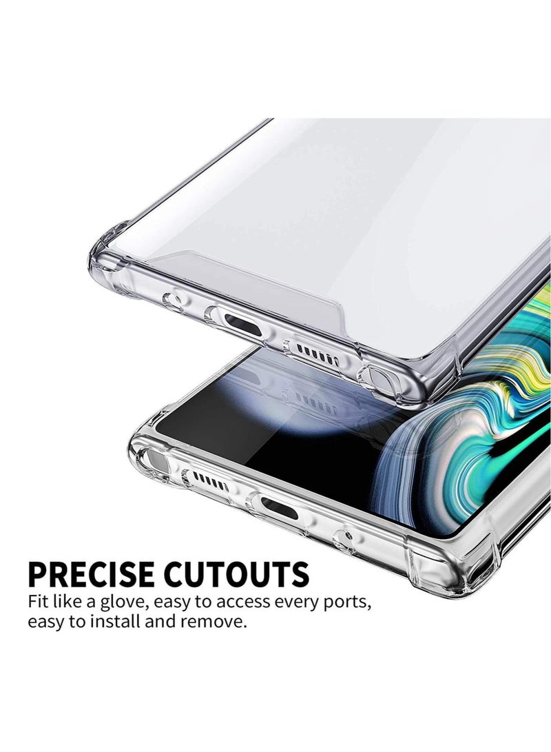 DUSALA Samsung Galaxy Note 20 Ultra 5G Case Cover Bumper Shell Tpu Pc Hybrid Crystal Clear Acrylic Bumper Case Cover For Samsung Galaxy Note 20 Ultra 5G (CLEAR) - Image 5