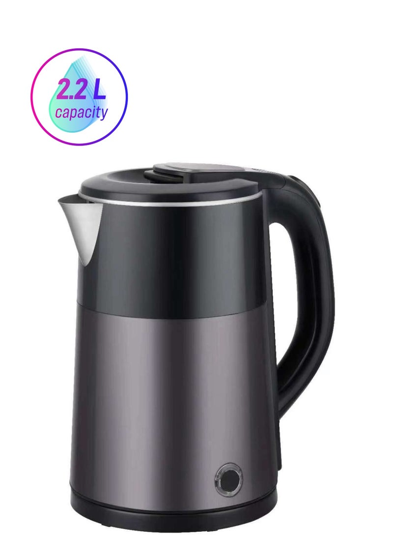 Flexy 2.2 L 1500W Electric Kettle Stainless Steel Water Boiler | Portable Pot Instant Water Heater And Tea Maker  | Auto Shut-Off Boil-Dry Protection 360° Swivel Base | Cool Handle  - Image 1