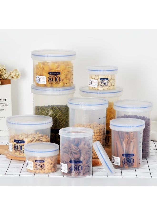 Asvel Plastic Sealed Container, Food Grade, Portable Milk Powder Dispenser, Tea Storage Jar, Snack Storage Box, 1450ml - Image 3