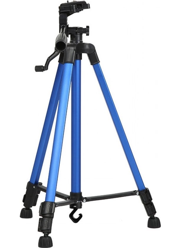 Aluminum Tripod with Spirit Level for Mobile Phone 140 cm 3366 + Remote Bluetooth Control + Extra Clip Tripod Mount