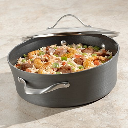 Calphalon أواني الطهي غير اللاصقة من كالفالون، وعاء صلصة، سعة 5 لترات، أسود - Image 2