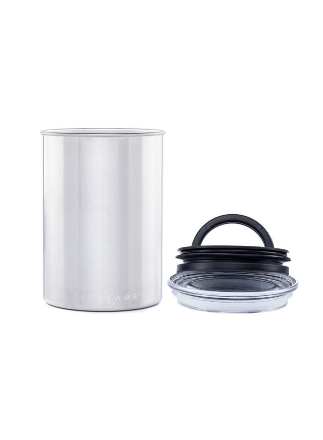 Planetary Design Airscape Stainless Steel Coffee Canister  Food Storage Container  Patented Inner Plunger Lid REMOVES Excess Oxygen  Dont Buy airtight Buy AIRLess Medium Brushed Steel - Image 3