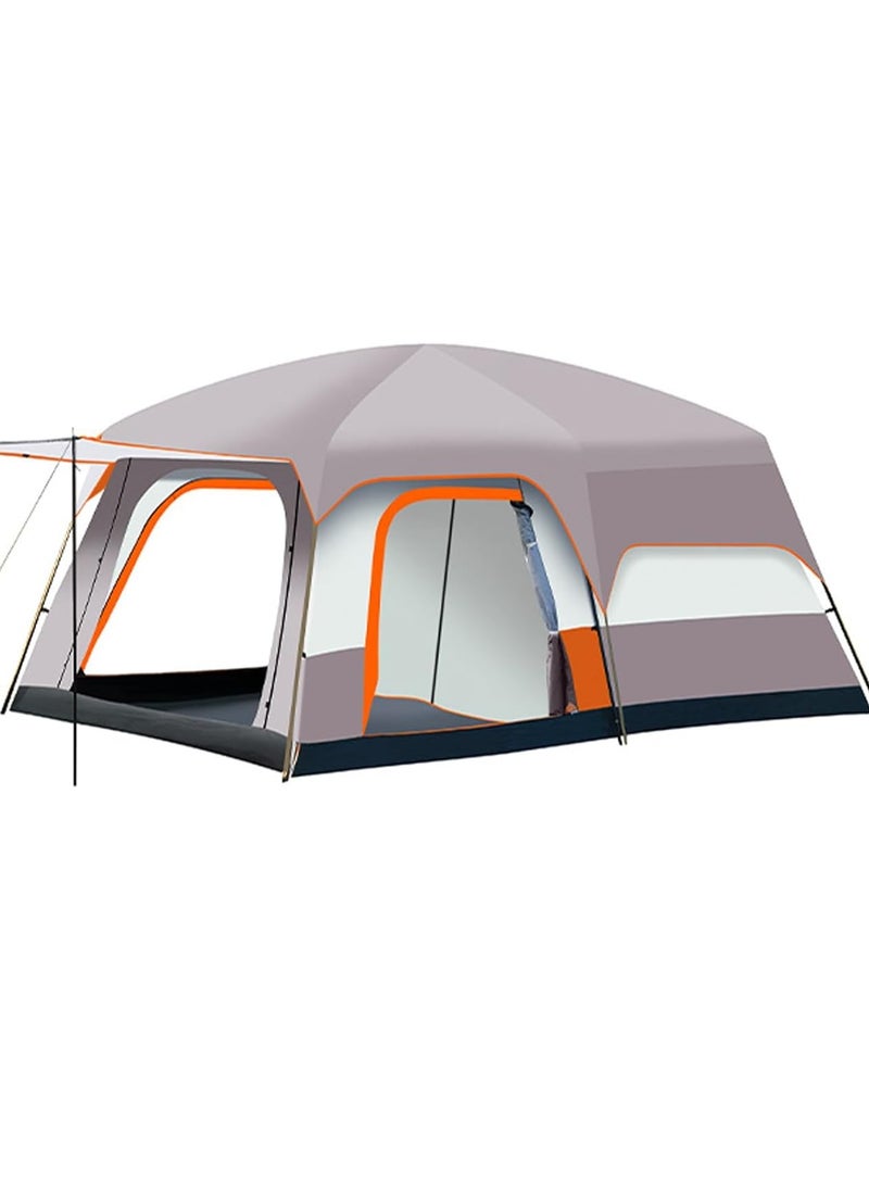 DubaiGallery Camping Family Tent Double Layers Oversize 2 Rooms Thickened Rainproof Outdoor Family Camp Tour Equipment Hiking - Image 2