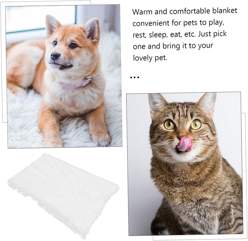 TOYANDONA Puppy Blanket Winter Mat Warm Dog Cushion for Cozy Sleep Soft Sherpa for Indoor Outdoor Use Lightweight Portable for Travel and Camping - Image 3