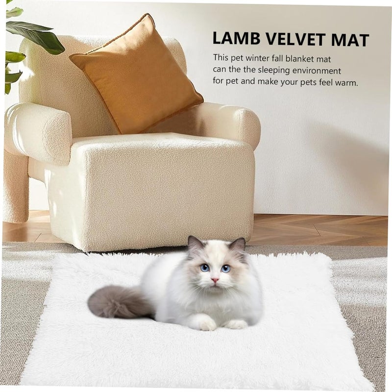 TOYANDONA Puppy Blanket Winter Mat Warm Dog Cushion for Cozy Sleep Soft Sherpa for Indoor Outdoor Use Lightweight Portable for Travel and Camping - Image 4