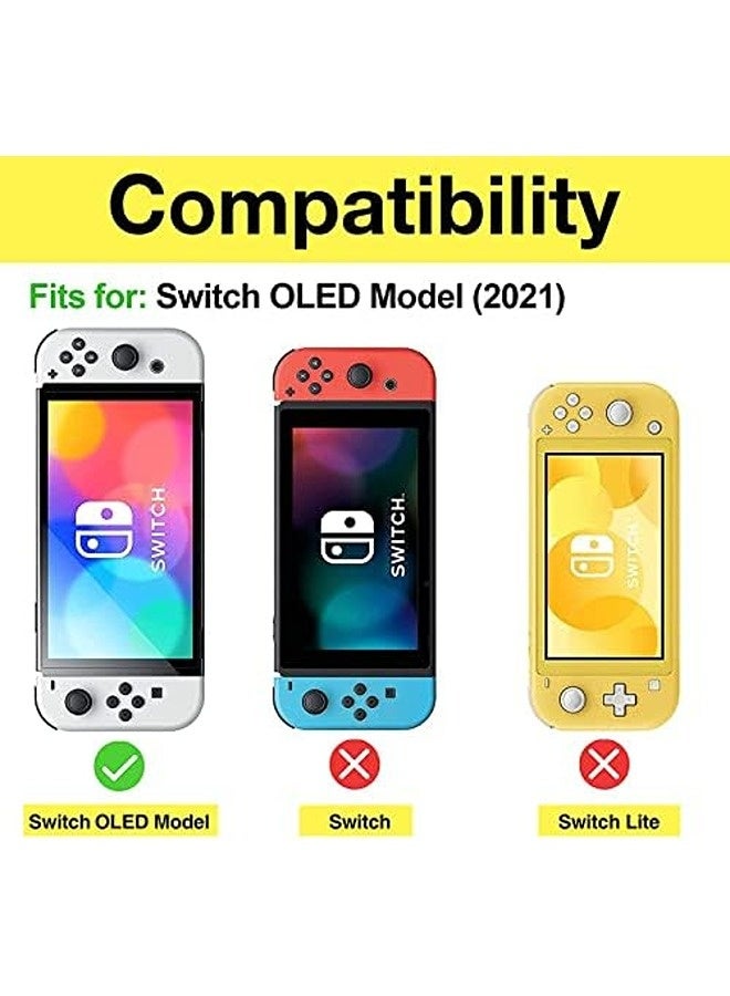 Procases ProCase Flip Cover for Nintendo Switch OLED Model 2021 | Magnetically Detachable Front Shell, Includes 2 Screen Protectors, Protective Case - Black - Image 2