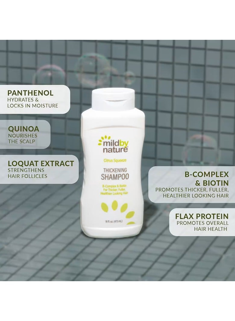 Mild By Nature, Thickening Shampoo, B-Complex + Biotin, Citrus Squeeze, 16 fl oz (473 ml) - Image 3