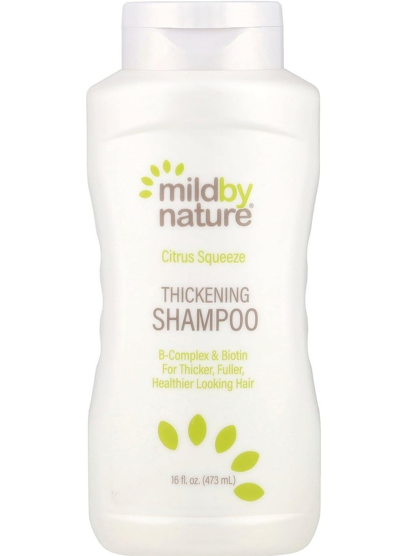 Mild By Nature, Thickening Shampoo, B-Complex + Biotin, Citrus Squeeze, 16 fl oz (473 ml) - Image 1
