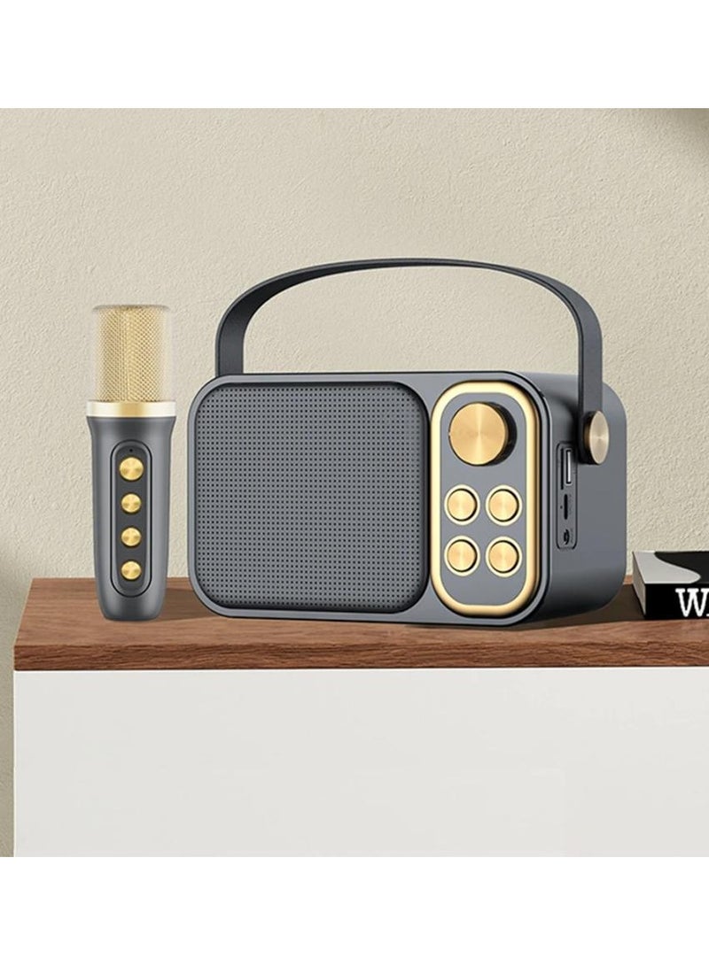 SU.YOSD YS103 Wireless Bluetooth Portable Speaker With 1Piece Mic-Black  - Image 4