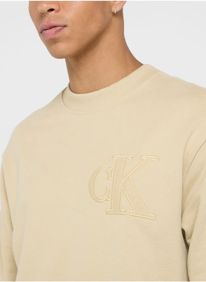 Calvin Klein Jeans Logo Crew Neck Sweatshirt