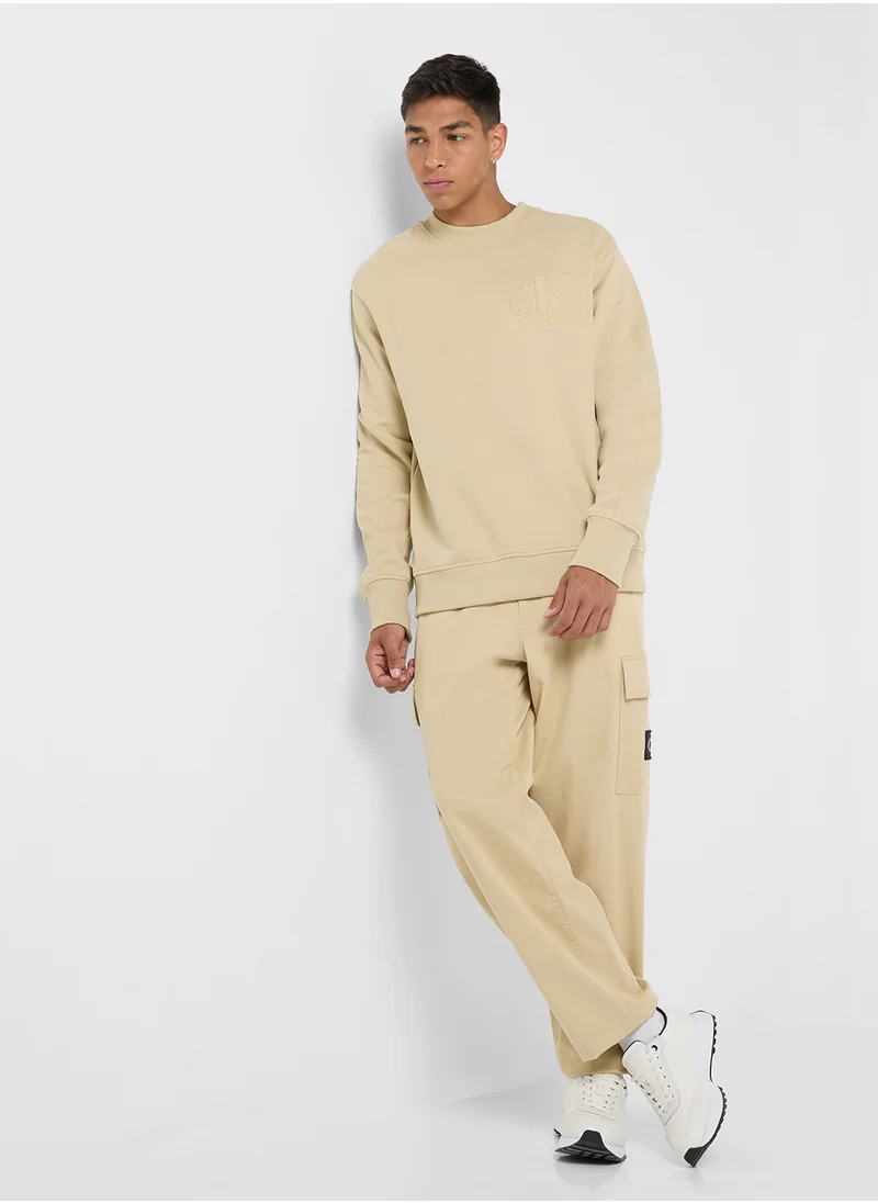 Calvin Klein Jeans Logo Crew Neck Sweatshirt