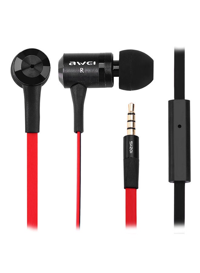 NIBEMINENT Noise Isolation In-Ear Earphones Black/Red