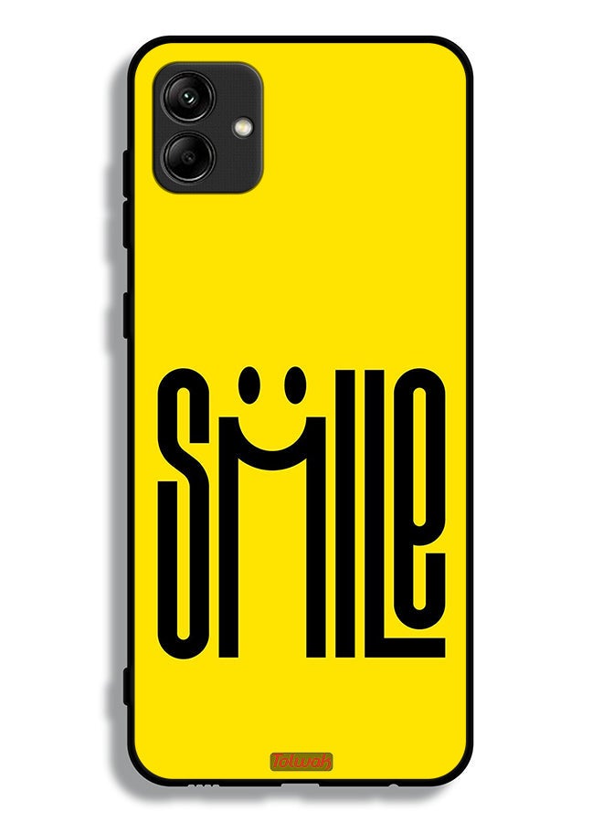 Tolwak Samsung Galaxy M04 Protective Case Cover Smile Art - Image 1