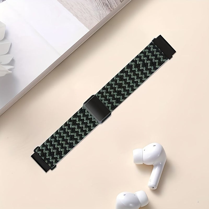 20mm Mixed Color 12 Nylon Braided Stretch Watch Bands Compatible with Garmin Forerunner And Vivoactive Watches - Image 4