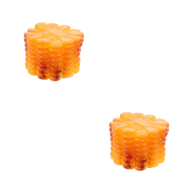 2pcs Realistic Artificial Corn Ornament for Kitchen and Party Decoration Artificial corn Model Photography Prop Lifelike Fake Corn Model for Display - Image 1