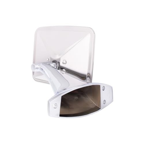 United Pacific 110748 Stainless Steel Exterior Mirror Set for 1970-72 Chevy/GMC Truck, Polished Mirror Head - Set of 2 (Flat Mirrors for L/H & R/H) - Image 5