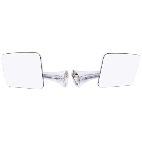 United Pacific 110748 Stainless Steel Exterior Mirror Set for 1970-72 Chevy/GMC Truck, Polished Mirror Head - Set of 2 (Flat Mirrors for L/H & R/H) - Image 1