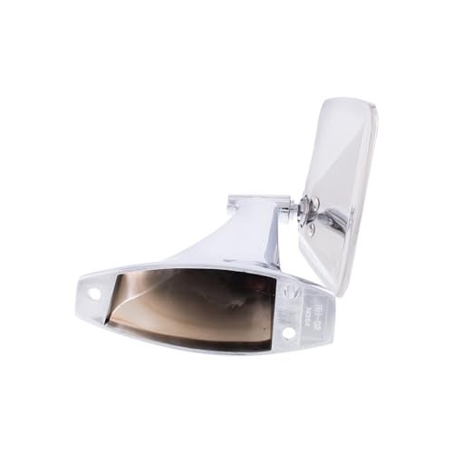 United Pacific 110748 Stainless Steel Exterior Mirror Set for 1970-72 Chevy/GMC Truck, Polished Mirror Head - Set of 2 (Flat Mirrors for L/H & R/H) - Image 4
